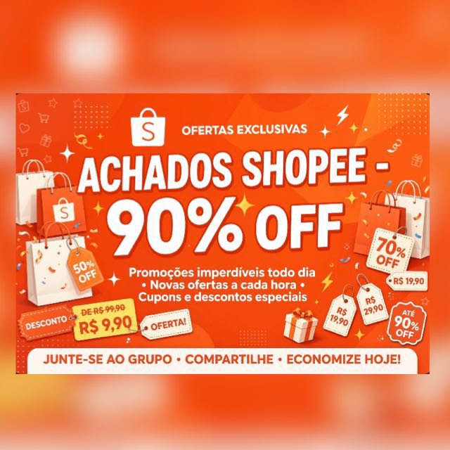Avatar do grupo Achados Shopee - 90% OFF